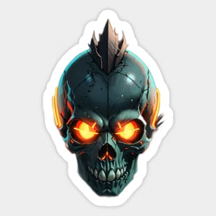 Skull glowing eyes Sticker